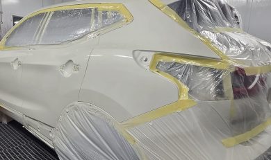 Nissan Qashqai rear door repair paint and blend